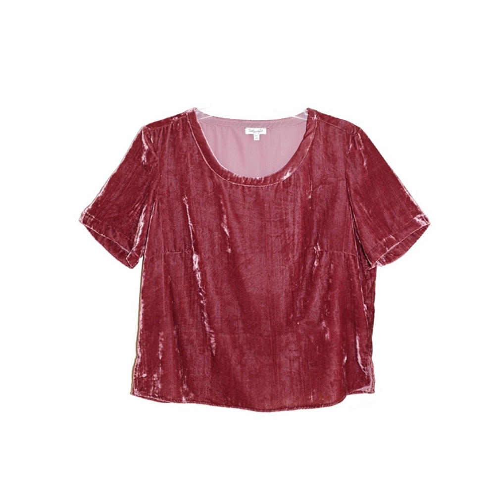 Splendid Moonstone Velvet Top Ruby